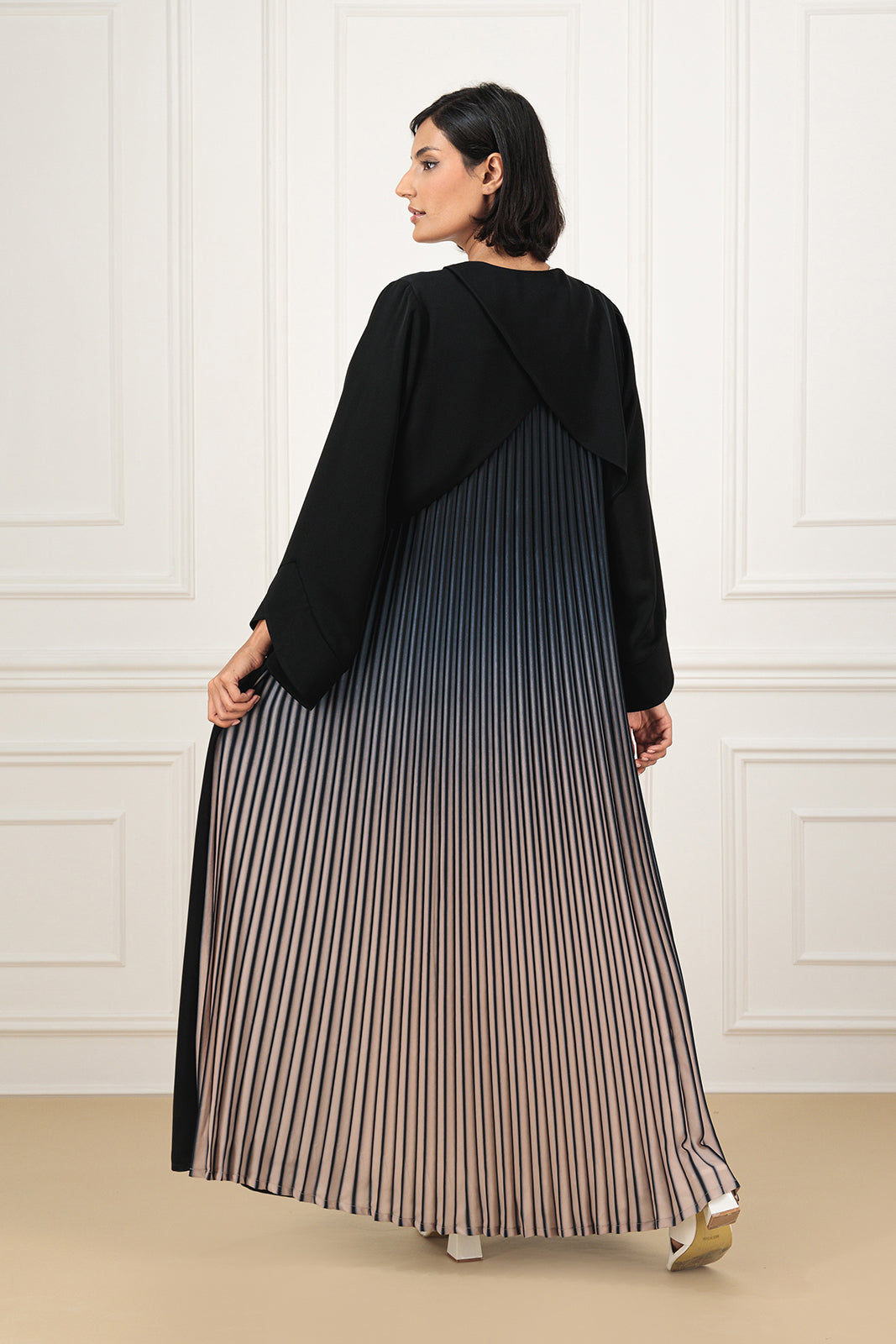 Ombre back pleat