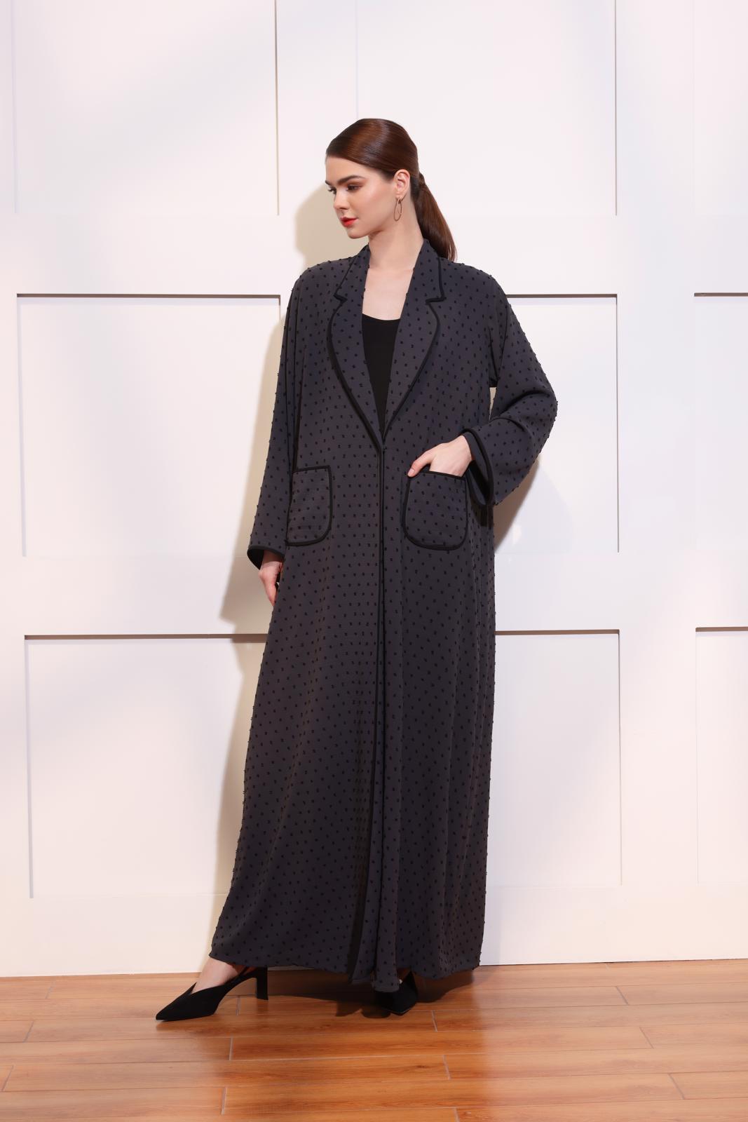 Polka dot abaya