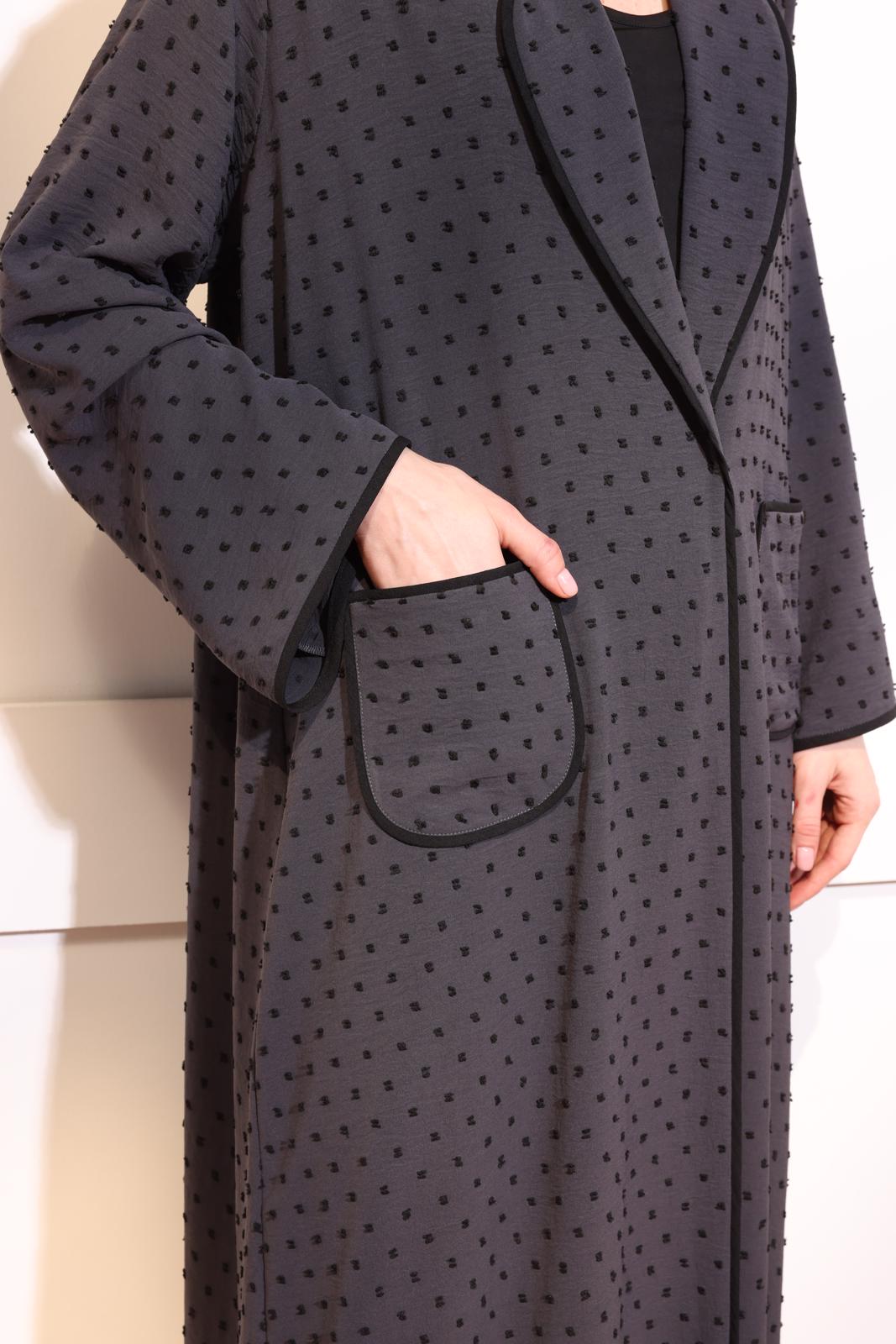 Polka dot abaya