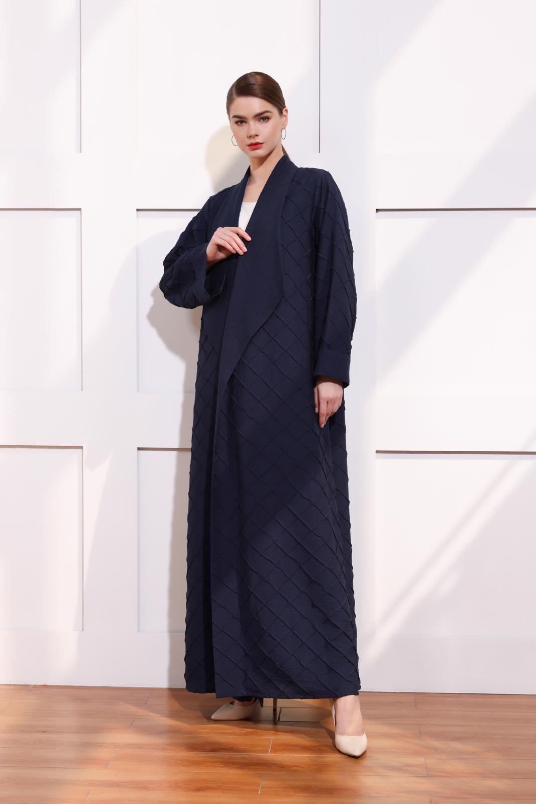 Classic wide collar abaya
