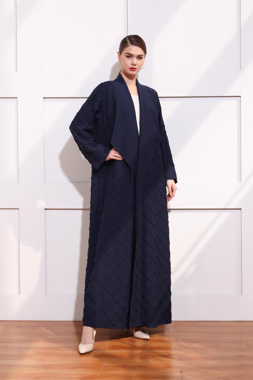Classic wide collar abaya