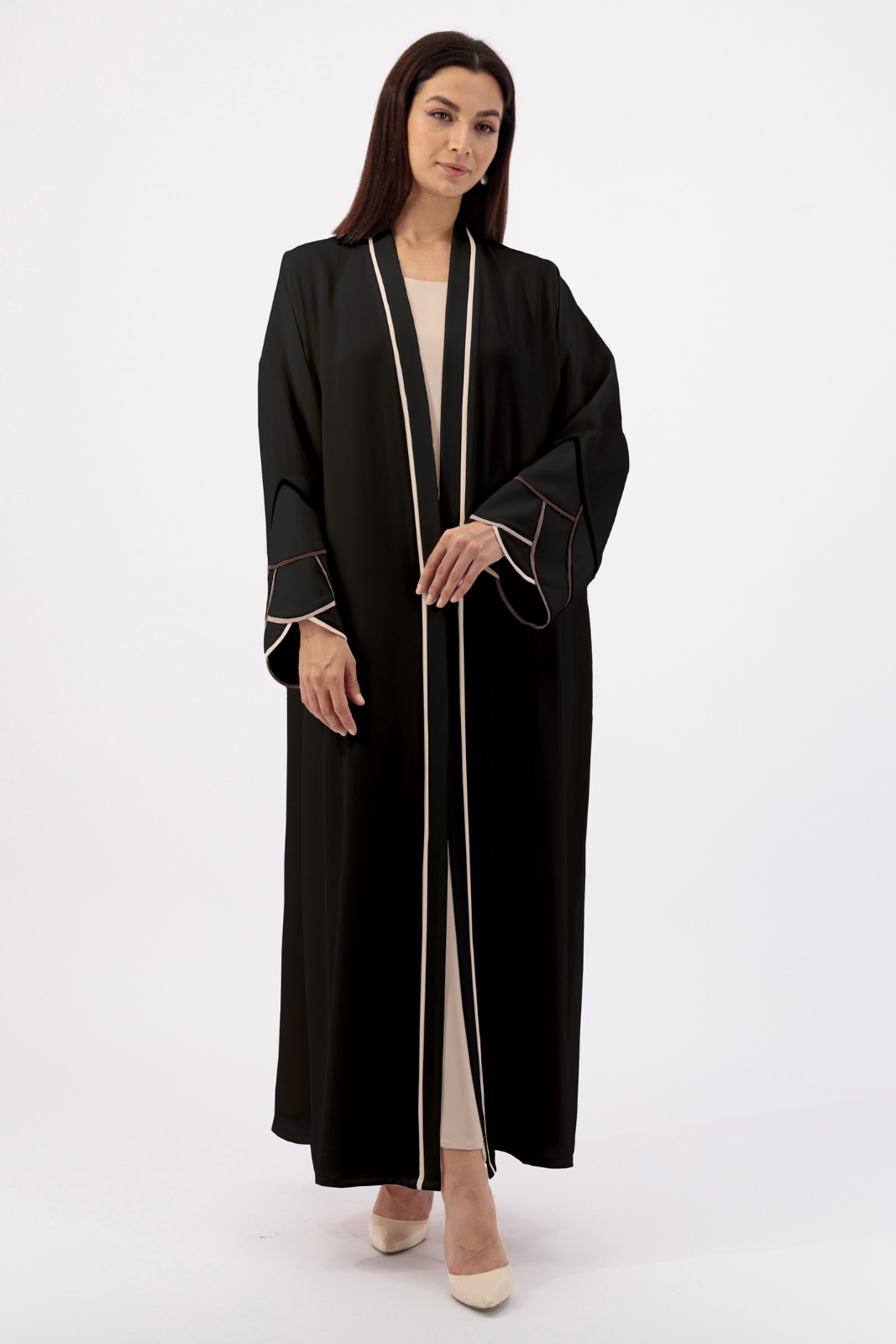 Ombre piping sleeve Abaya