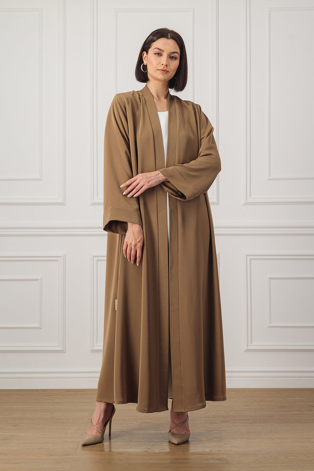 Classic Abaya designed with overlapped detail