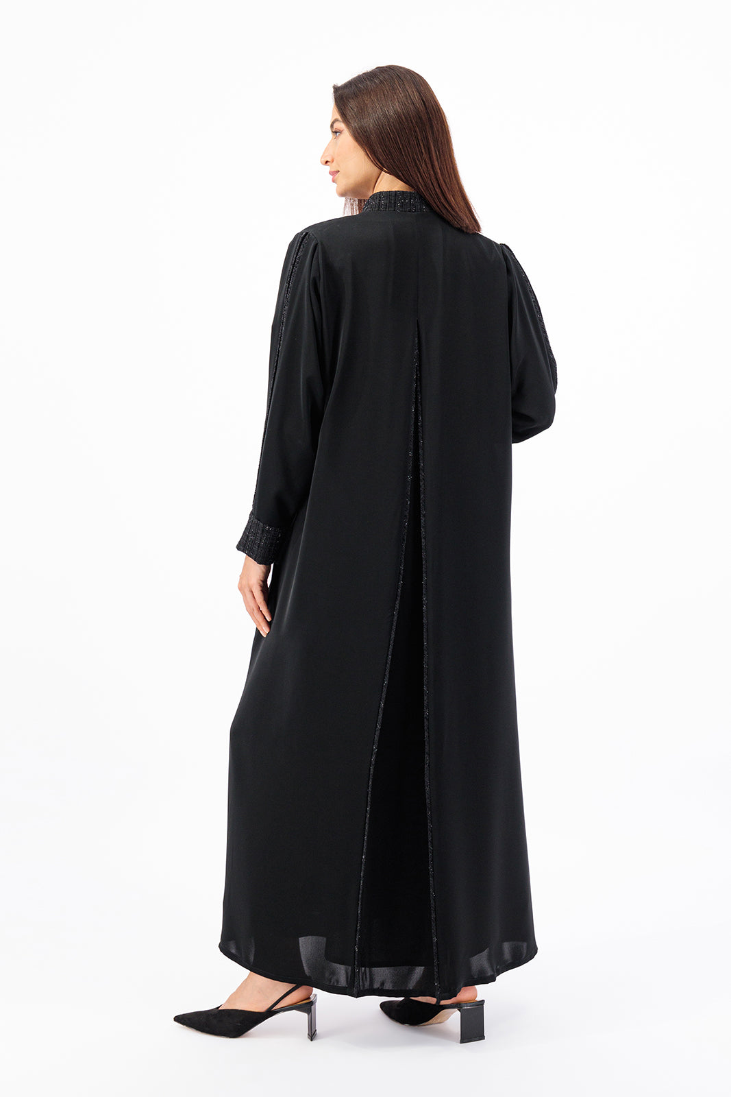 Tweed piping abaya