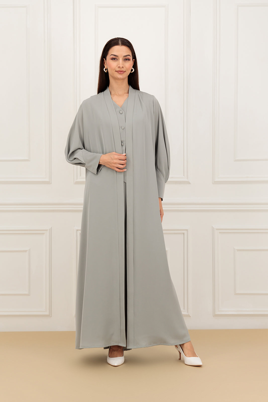 Back draped abaya