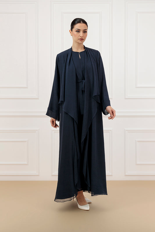 Wrinkle chiffon wide collar