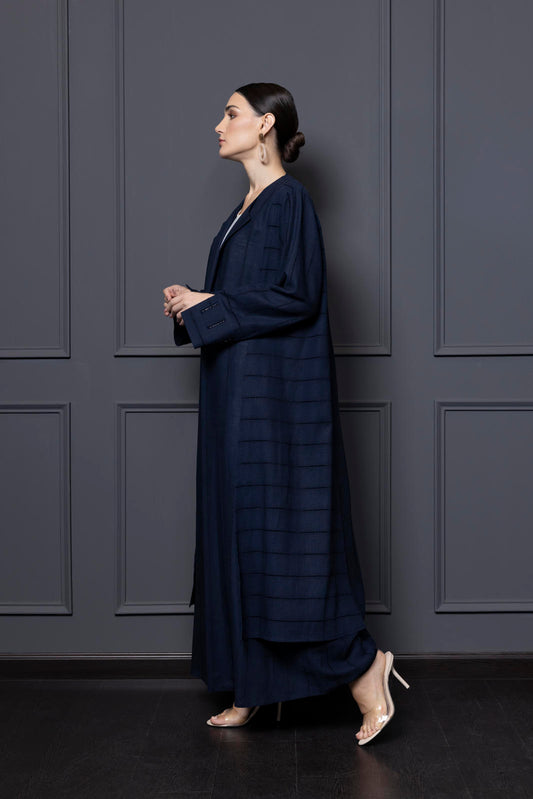 Over layered panel abaya