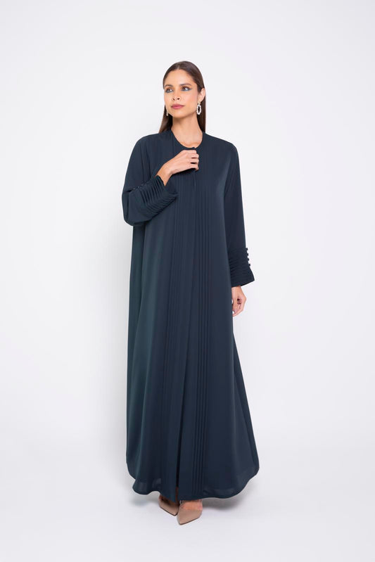 Pleated Details Abaya